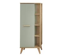 Pelipal Quickset 963 Armoire Midette en Bois Sage NB/Riviera Chêne Transversal NB 128 x 50,5 x 3 cm