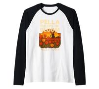 Pella Tulipes Chemise Iowa Bloom Moulin à Vent Rétro Fleur Art Manche Raglan