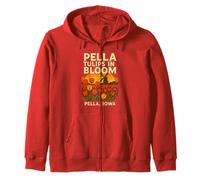 Pella Tulipes Chemise Iowa Bloom Moulin à Vent Rétro Fleur Art Sweat à Capuche
