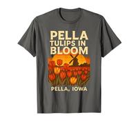 Pella Tulipes Chemise Iowa Bloom Moulin à Vent Rétro Fleur Art T-Shirt