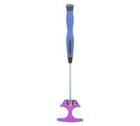 Pelle à appâts de pêche à la Pelle à crevettes en Acier Inoxydable avec Une tête Pliable pour la pêche en mer pêche (Poignée Bleue)