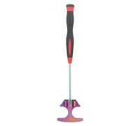 Pelle à appâts de pêche à la Pelle à crevettes en Acier Inoxydable avec Une tête Pliable pour la pêche en mer pêche (Poignée Rouge)