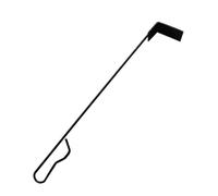 Pelle à cendres - Crochet de nettoyage robuste pour travaux lourds - Outils et accessoires pour barbecue et barbecue - Pour barbecue, foyer, poêle à bois, chaudière, jardin