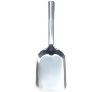 Pelle à Cendres de 15, 4 Pouces de Long, Pelle à Charbon Plate Robuste en Acier Inoxydable avec Manche Long, pour Barbecue, creusement nivellement, Jardin Charbon cheminée