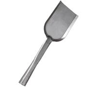 Pelle à Cendres de Cheminée en Métal, Large, Manche Court, Robuste | Bord Lisse, Raclage Précis, Format Compact, pour Poêles, Fours, Barbecue et Foyers