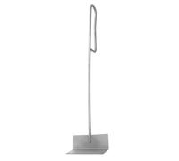 Pelle à Cendres en Acier Inoxydable pour Cheminée, Poignée Longue | Lame Large et Courbée, Finition Polie, Usage pour Poêles, Foyers, Barbecue et Fours