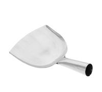 Pelle à Cendres pour Cheminée en Acier Inoxydable, Poignée Ergonomique | Résistance aux Hautes Températures, Usage Camping et Four à Pizza, Finition Argenté, Outil Polyvalent pour Nettoyage
