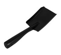 Pelle à Cendres Pratique en Acier Manganèse Noir, Poignée Ergonomique | Ramassage Rapide des Résidus, Outil Portable pour Foyer et Bacs à Plantes, Usage Jardin et Sable