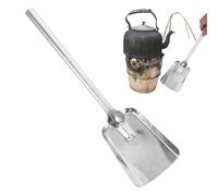 Pelle à cendres, robuste, avec long manche, outil de jardinage pour le nettoyage, pour la maison, le jardin, le camping
