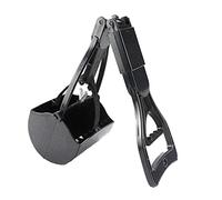 Pelle à Crotte pour Chien, Pelle Ramasse Crottes, Pelle Crotte Chien, 23Pouces Pooper Scooper à Long Manche pour déjections en extérieur/intérieur pour Chats et Chiens, Noir