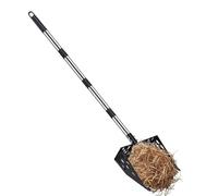 Pelle à crottes de poulailler,Manche long réglable en acier inoxydable 2 en 1 | Râteau-Pelle À Crottes Pour Chien | Pour Jardin Sable Chèvre Cheval Volaille Animal Domestique Lapin Litière Chat Animal
