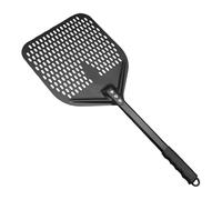 Pelle à croûte plate - Ustensile rond perforé - Pelle à long manche - Article de cuisson antiadhésif - Composant de cuisson professionnel - Solution résistante à la chaleur pour le P italien fait