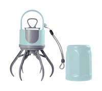 Pelle à déjections canines | 6 griffes avec sac poubelle | Pelle à déjections canines portable avec sac à déjections - pour petit et moyen extérieur, jardin, cour, pelouse, marche, camping, voyage