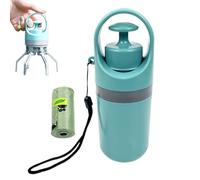 Pelle à déjections Canines avec Fixation pour Sac - Compact - en ABS - 18,5 x 7,2 cm - Collecteur de déjections d'animaux domestiques - avec Utilisation d'une Seule Main - pour promenades