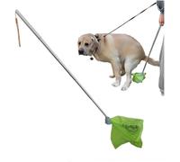 Pelle à déjections canines télescopique à long manche pour chiens de petite, moyenne et grande taille, design autocollant, durable, ramasse les déjections canines plus douces pour attraper facilement