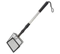 Pelle à déjections de Poulet, Pelle à déjections de Poulet, litière en métal réglable et Amovible avec Manche Long, déchets en Acier Inoxydable utilisée pour Les a