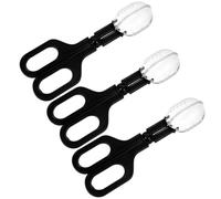 Pelle à Déjections en Plastique 3 Pièces Noir pour Petits Animaux | Support pour Rongeurs, Prise Confortable et Portable, Outil Sûr et Fiable, Usage Simple au Quotidien