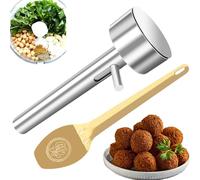 Pelle à falafel professionnelle en acier inoxydable | Outil de fabrication de falafels en acier inoxydable de qualité alimentaire et non collante