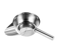 Pelle à frire en acier inoxydable - Cuillère à popcorn en acier inoxydable - Cuillère à popcorn ergonomique pour produits secs, bonbons, blocs de glace, desserts, collations