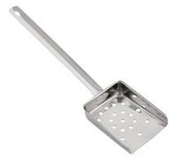 Ustensile de cuisine Vogue Pelle à frites inox professionnelle manche plat 290 x 90 mm