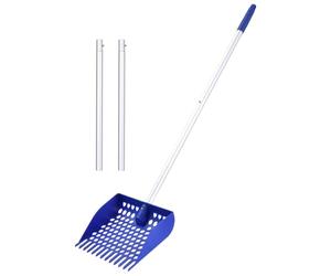 Pelle à fumier - Pelle à litière de Poulet, Pelle à litière de 145 cm - Pelle à litière en d'aluminium avec Longue poignée Amovible pour litières, Sable et déchets, idéale pour Les Poulets