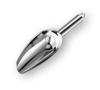 Pelle à glace en acier inoxydable épais avec crochet - 170,1 g, 20,3 cm - Outil de cuisine multifonction pour glace, farine, sucre, et plus encore