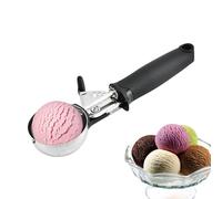 Pelle à glace en métal, pelle à crème glacée en acier inoxydable, poignée ergonomique, pour pâte à biscuits, passe au lave-vaisselle