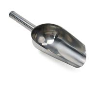 Pelle à glace Lot de 2 pelles à glace et bonbons en métal, outils cuisine acier inoxydable, pelle farine(10 inches)
