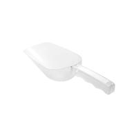 Pelle à glace transparente en plastique, cuillère grains, ustensile de cuisine for bar et buffet CuillèRe à Glace(Circular,M)