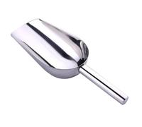 Pelle à Glaçons en Acier Inoxydable, Petite, Argenté | Grosse Capacité, Usage Polyvalent, Nettoyage Facile, Manche Solidement Fixé, pour Glaçons et Blocs de Glace