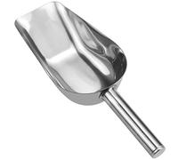 Pelle à Glaçons en Acier Inoxydable, Petite Pelle Alimentaire pour Farine Sucre Bonbons Popcorn, Cuillère à Glace Solide avec Poignée 9.5cm, Accessoire Idéal pour Cuisine Bar Mariage Buffet, Argent