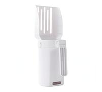 Pelle à litière 2 en 1 pour chat avec support intégré Blanc 30 x 7 x 9,5 cm