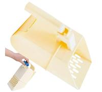Pelle à litière antiadhésive pour chat, pelle à déjections canines, pelle à déjections canines avec sac de sable, outil robuste pour animaux de compagnie, chien, reptile, terrarium, bac à litière, 22