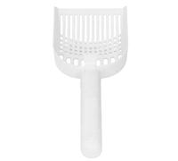 Pelle à Litière électrique Autonettoyante pour Chat, Pelle Portable Vibrante et Rechargeable pour Les Propriétaires d'animaux de Compagnie, Matière Plastique Robuste (White)