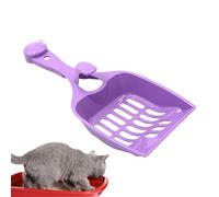 Pelle à litière en ABS de couleur bonbon, ramasseur de déjections canines légères | 23 x 9,6 cm, outil de nettoyage ergonomique pour litière pour chat, pelle à litière pour les types de