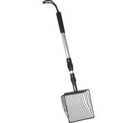 Pelle à litière extensible Légèrement polyvalente écran fin long manche Métal Poulet Coop Poop Scooper Modèle B 3 section