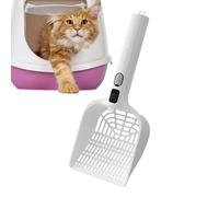 Pelle à litière pour chat - 12,7 × 6,4 × 31,5 cm avec réservoir d'eau | Spray désodorisant rechargeable pour tamiser les déjections canines | Pour pelle, nettoyage des odeurs d'intérieur, hommes