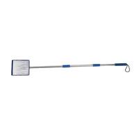 Pelle à Litière pour Chat à Long Manche Réglable en Métal Pelle à Déjections Ergonomique Multifonction pour Un Nettoyage Facile dans Les Poulaillers Acier Inoxydable 15x16x5.5cm (Blue)