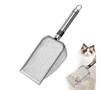 Pelle À Litière pour Chat - Acier Pelle À Litière Mailles Fines | Manche en Bois | Pellee Aà Litièreepour Durer Et Garantit Une Utilisation À Long Terme., Chiens Et Chats