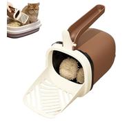 Pelle À Litière pour Chat avec Support - Pelle Portable pour Litière avec Bac À Crottes | À Déjections avec Support pour Sac Poubelle | pour Chien, Lapin, Hamster, Poule ; pour Intérieur, Extéri