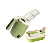 Pelle à litière pour chat - Pelle à litière durable en polypropylène | Design efficace et facile à nettoyer avec support | Collecteur de déjections d'animaux de compagnie idéal pour l'élimination