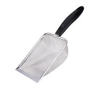Pelle à litière pour Chat, Pelle à litière en Acier Inoxydable Tamis à Mailles Fines avec Pelle Profonde, Pelle à litière pour Chat en Sable Fin Durable, Pelle à litière pour Chat, Netto NOI