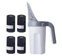 Pelle à litière pour chat, pelle à litière pour chat, pelle à déjections canines portable avec poignée, pelle à litière antiadhésive, pelle à déjections canines avec sac à déchets pour bac à litière