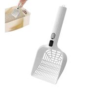 Pelle à litière pour chat - Pelle de tamisage désodorisante rechargeable, lève-crottes de chat 5 × 2,5 × 12,4 pouces pour bac à litière avec réservoir d'eau pour le nettoyage intérieur de la maison de
