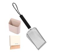 Pelle À Litière pour Chat,Pelle Métallique - Accessoire de Nettoyage Compact et Léger avec Filtre pour Déjections Animales