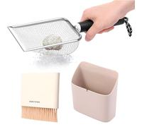Pelle à Litière pour Chat,Pelle Métallique | Accessoire De Tamisage Lisse Économiseur D'espace Outil De Nettoyage pour Les Déjections De Chaton Et Animal De Compagnie Et Gestion des