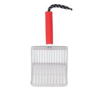 Pelle à litière pour chat, poignée amovible en acier inoxydable, filtration rapide, pelle à litière pour chat, nettoyage du bac à litière, jardinage, sable de plage, pelle en (Red)