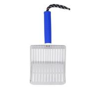 Pelle à litière pour chat, poignée amovible en acier inoxydable, filtration rapide, pelle à litière pour chat, nettoyage du bac à litière, jardinage, sable de plage, pelle en (Blue)