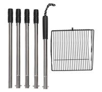 Pelle à litière robuste en acier inoxydable |Pelle à déchets d'animaux antiadhésive pour fermes/coopératives/bétail |Poignée étendue réglable, entretien facile