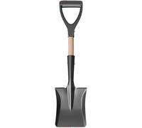 Pelle À Main Légère Outil Compact Déneigeuse D’Urgence, Également Parfait pour Plage, Jardin, Camping. Construction en Acier Inoxydable, Ne Rouille Pas. Manche Bois Renforcé(Square Tip)
